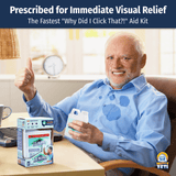 Alternative Product Image: Older man with tears and sweat giving thumbs up, holding "Eye Bleach" prank product.