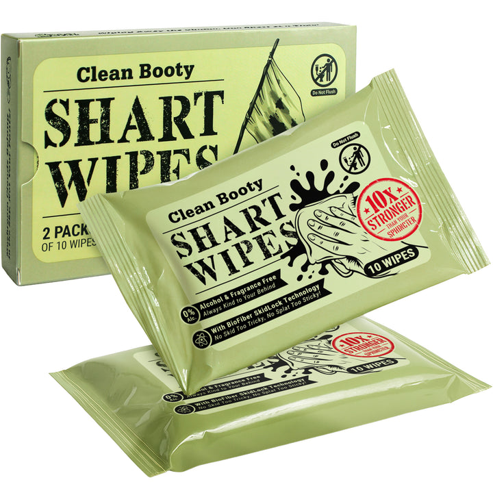 Heavy-Duty Tactical Grade Shart Wipes, Double Pack