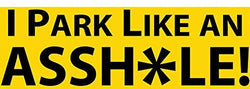 Main Product Image: Yellow bumper sticker with black text 