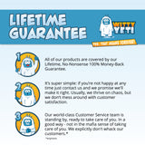 Alternative Product Image: "Lifetime Guarantee" text with the Witty Yeti logo and details about the money-back guarantee and customer service.