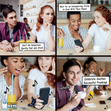 Alternative Product Image: Four-panel comic showing people being Rick Rolled by a QR code sticker.