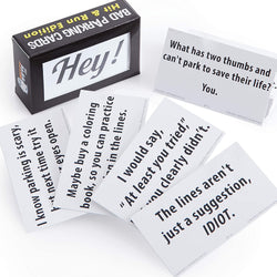 Alternative Product Image: Bad parking cards with humorous messages.