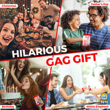 Alternative Product Image: Collage showing "Shart Wipes" gag gift at Christmas, Father's Day, Birthday, and White Elephant party.