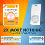 Alternative Product Image: Comparison highlighting "It's Nothing!" prank gift against a generic "something" with humorous claims.